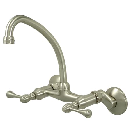KS314SN 6-Inch Adjustable Center Wall Mount Kitchen Faucet